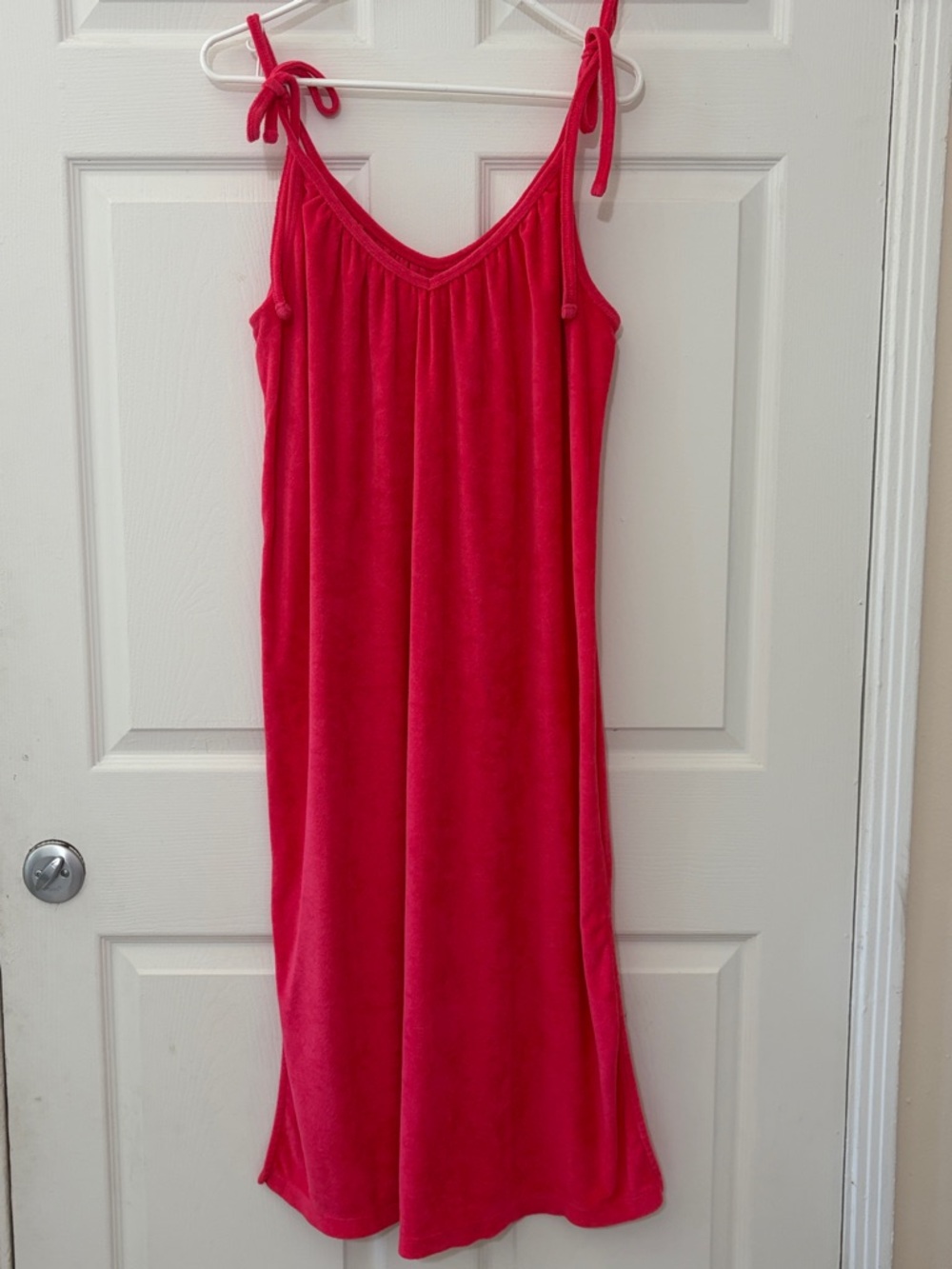 Old Navy Hot Pink Tie-Shoulder Maxi Dress